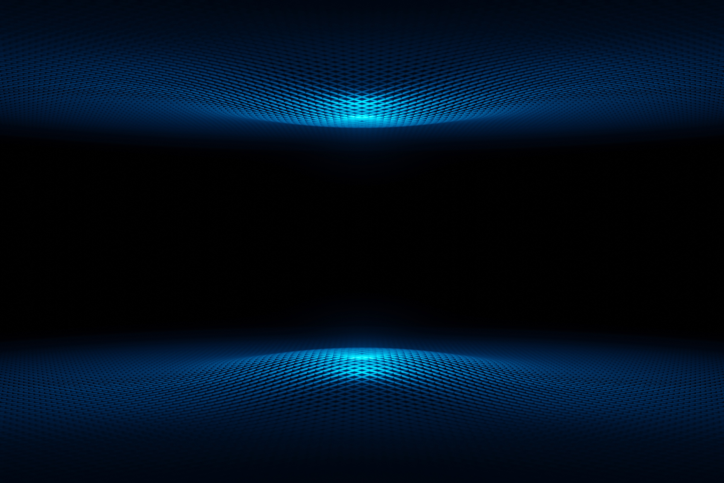 Abstract Futuristic Blue Wave Background